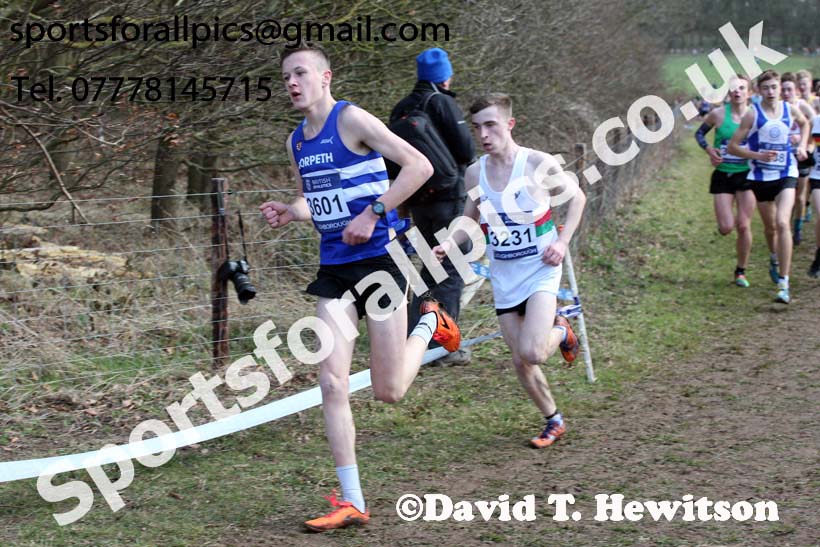 Mens under-17s 2019 British Athletics Inter Counties Cross Country, Prestwood Hall, Loughborough. Photo:  David T. Hewitson/Sports for All Pics